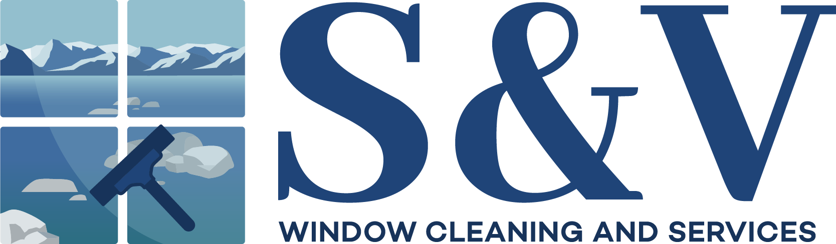 S&V Window Cleaning and Services Logo full color